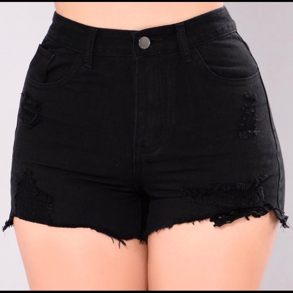 Fashion Nova Verena Fish Net Shorts